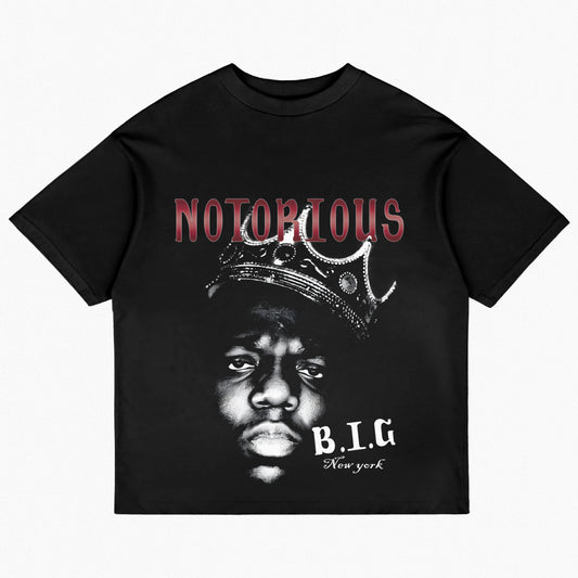Camiseta BIGGIE color negro